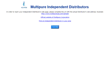 Tablet Screenshot of multipureusa.com